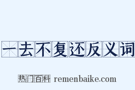 一去不复还反义词是什么意思的图片